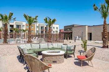 Patio with firepit